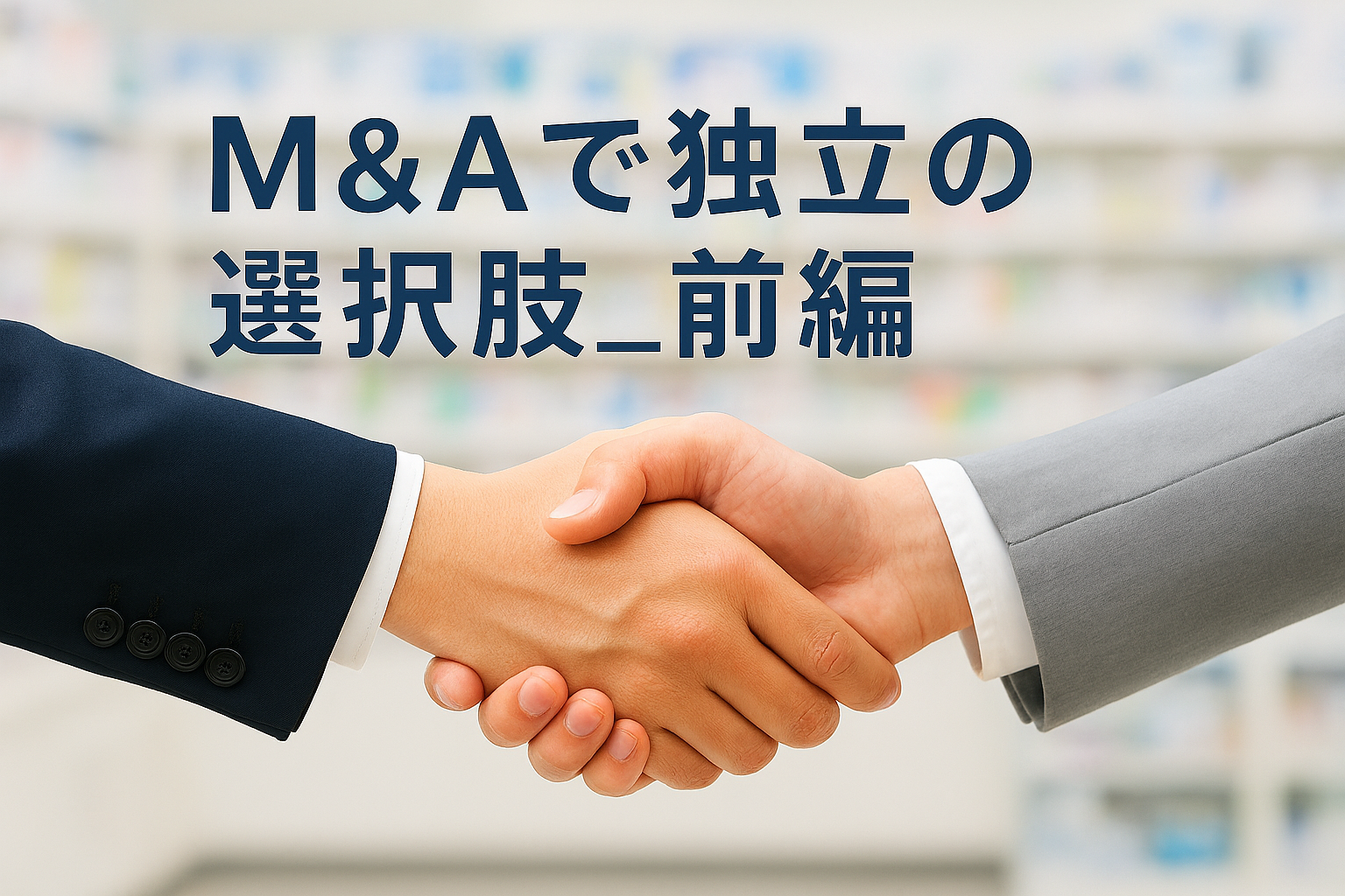 薬剤師がM&Aで独立するという選択肢（前編）